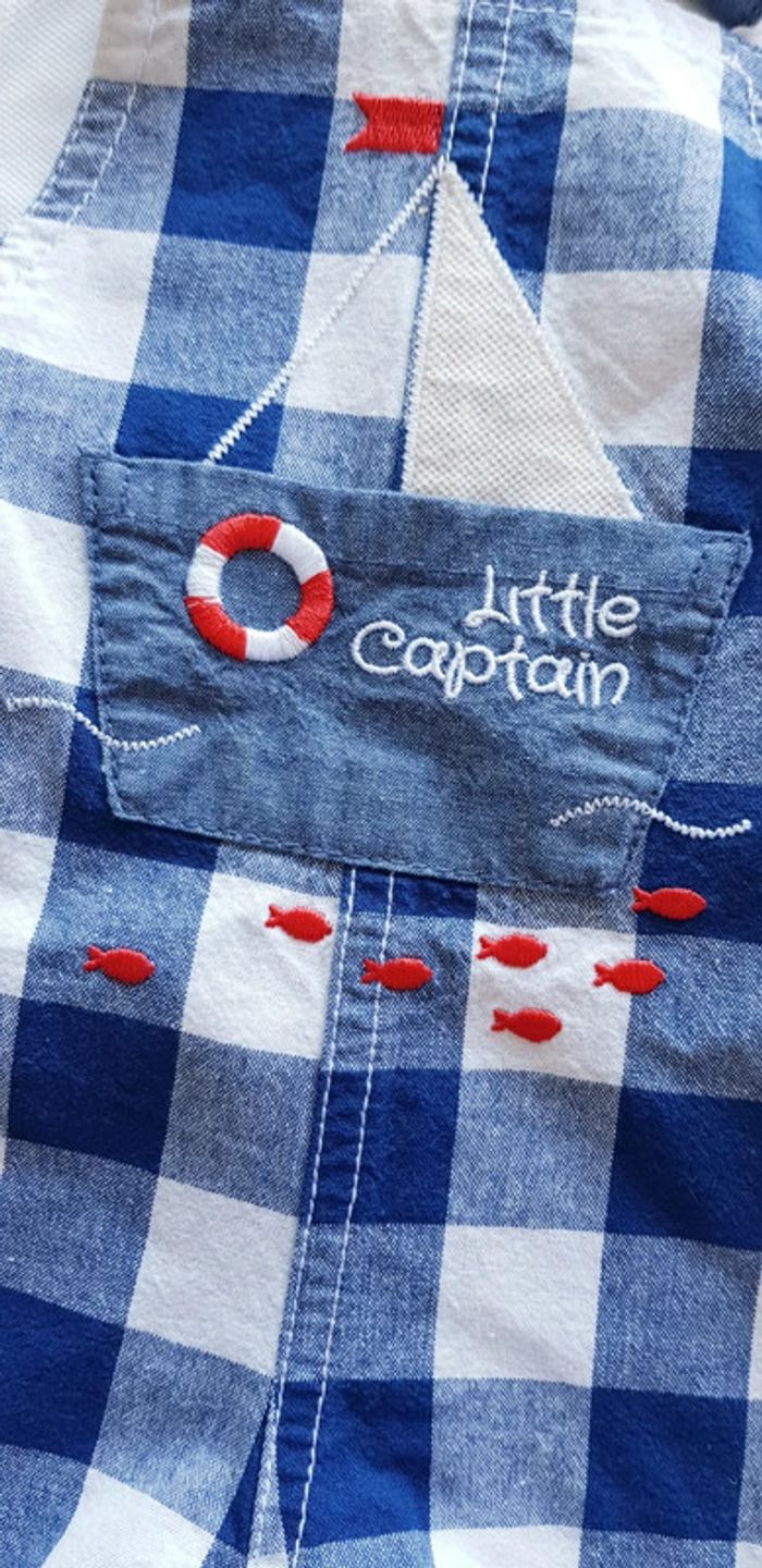 Ensemble salopette/polo 3 mois - photo numéro 4