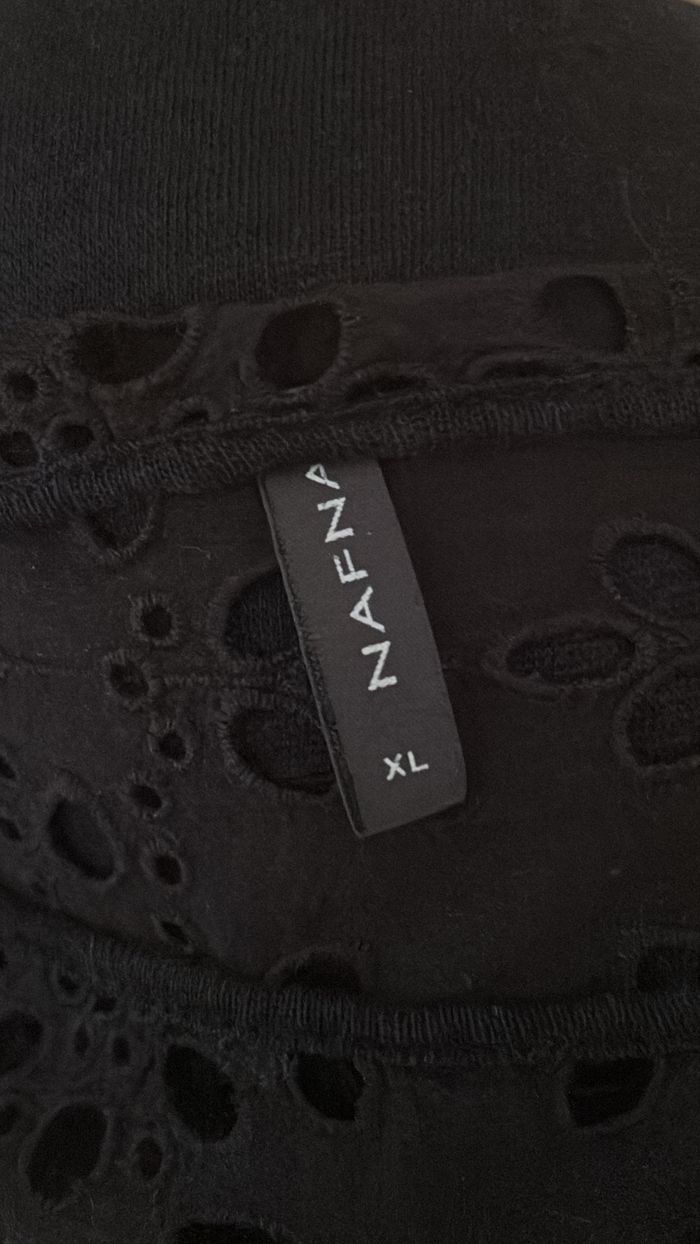 Haut noir manches 3/4 Naf Naf T42 - photo numéro 3