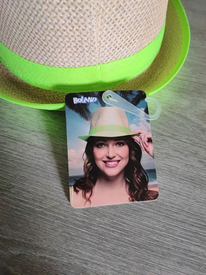 Chapeau Boland neuf vert été - photo numéro 2