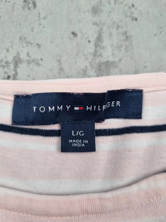 Sweat rayé Tommy Hilfiger manches 3/4 – Taille L/40 Femmes - photo numéro 6