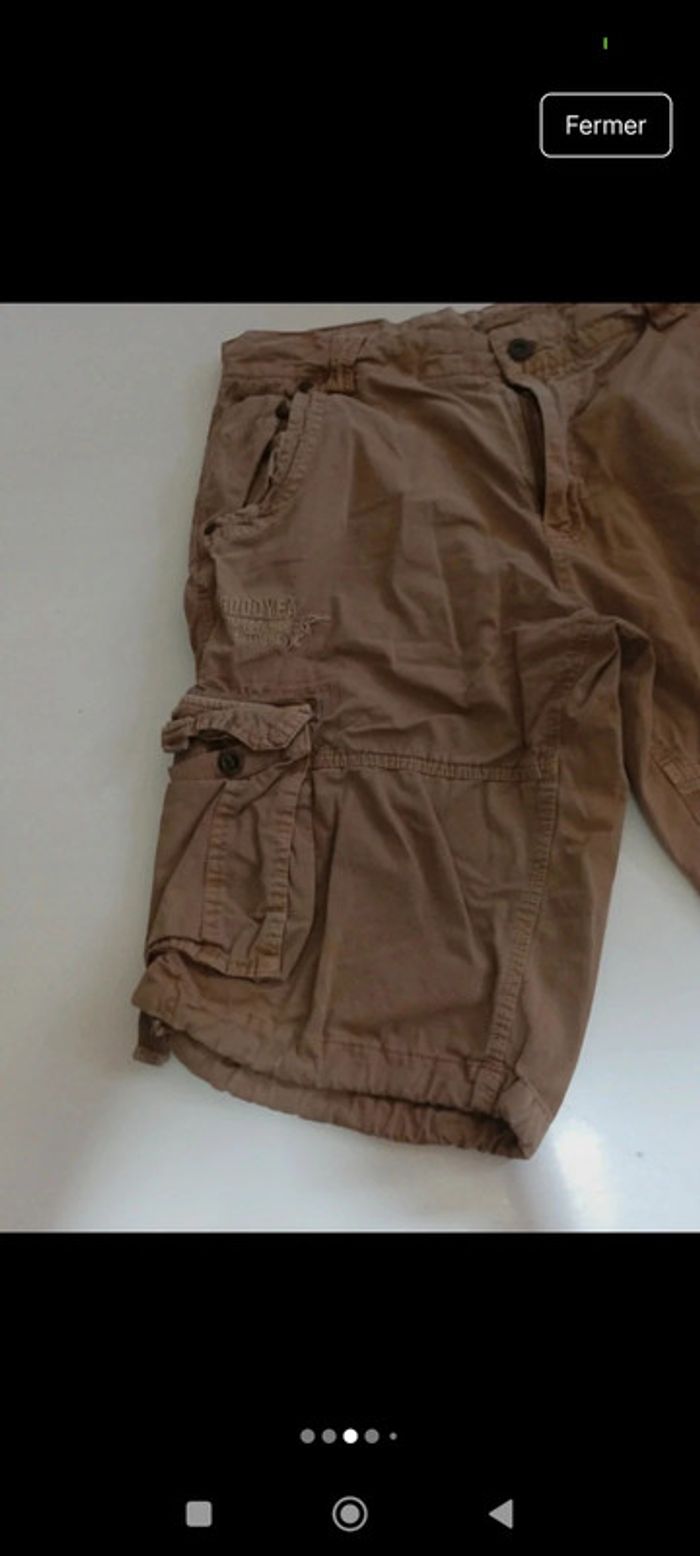 Bermuda short cargo homme Good Year taille M rétro vintage - photo numéro 3