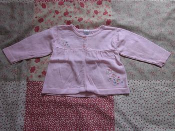 Gilet rose 6 mois