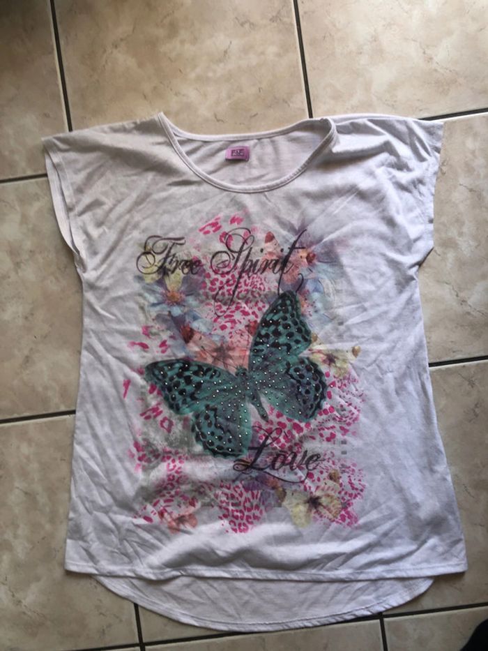 T-shirt papillon