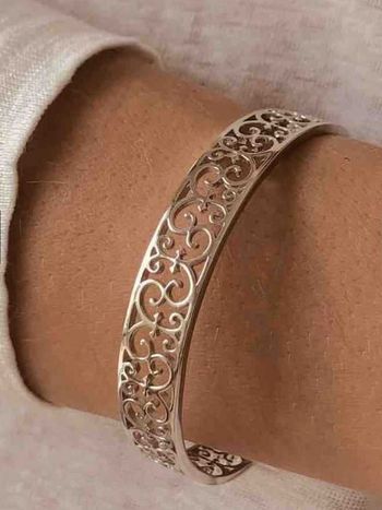 Bracelet en argent 925 plaqué Rhodium