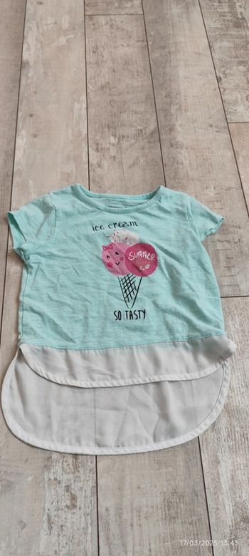 T-shirt bleu clair et blanc orchestra T3A