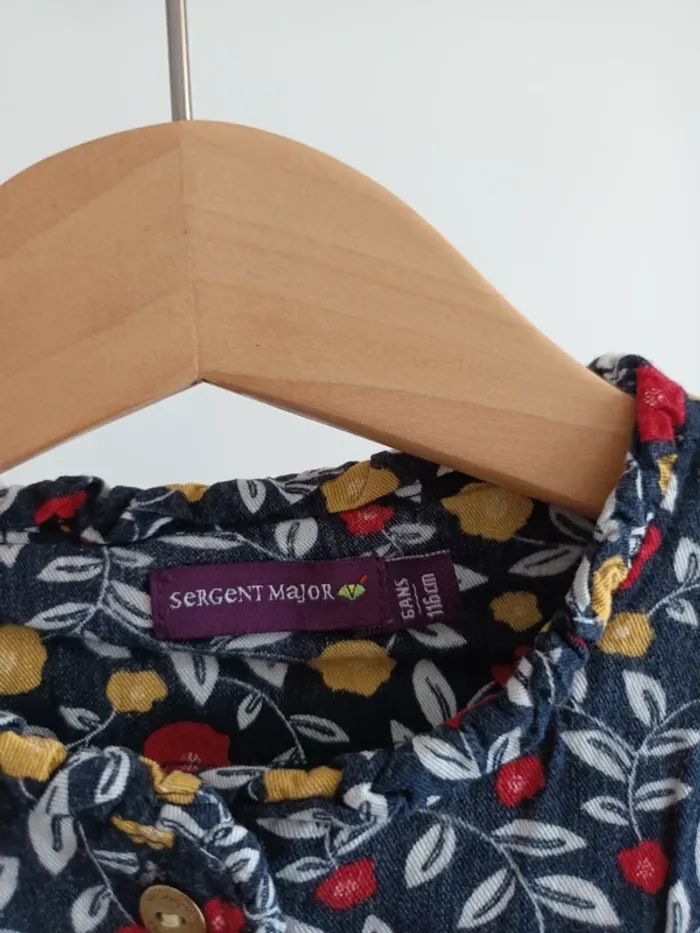 Chemise fleurie Sergent Major 6 ans - photo numéro 2