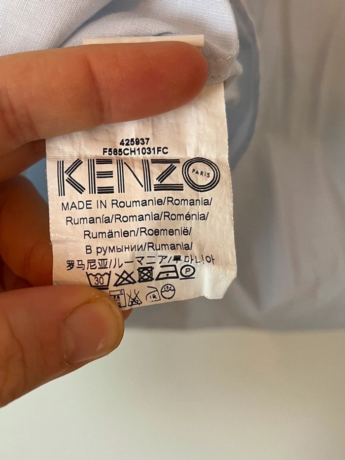 Chemise bleu clair Kenzo taille M - photo numéro 4