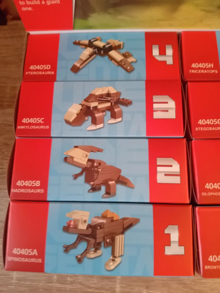 Ensemble complets de dinausaures en légos à construire neufs - photo numéro 2