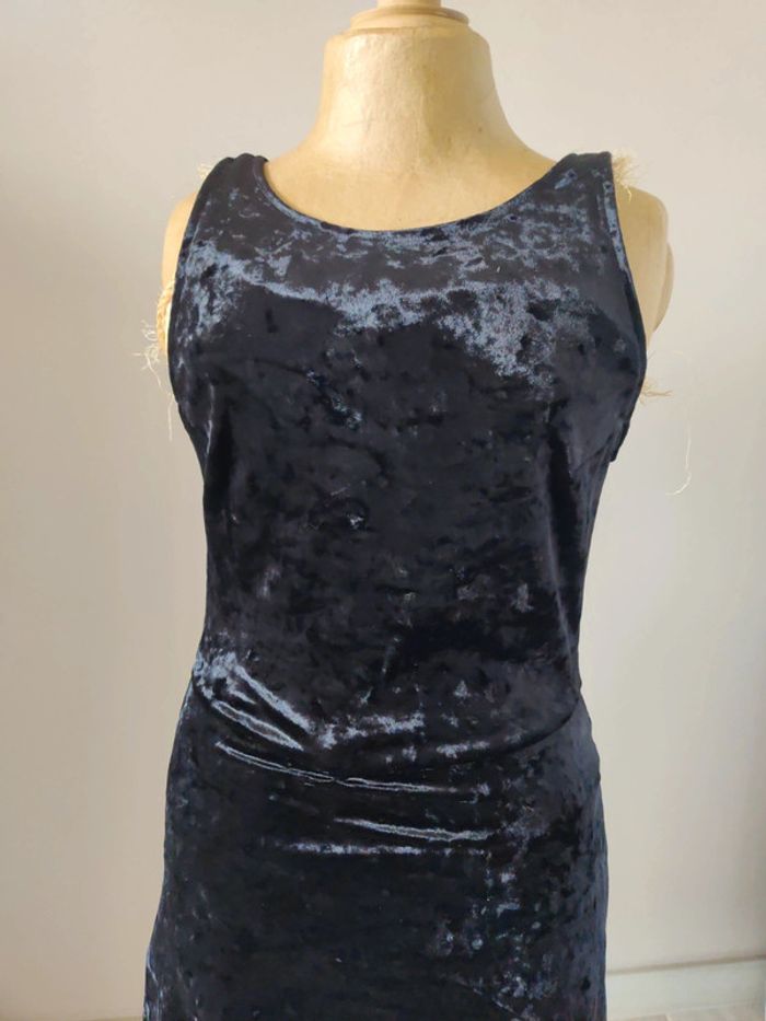 Robe noire en velours - photo numéro 4