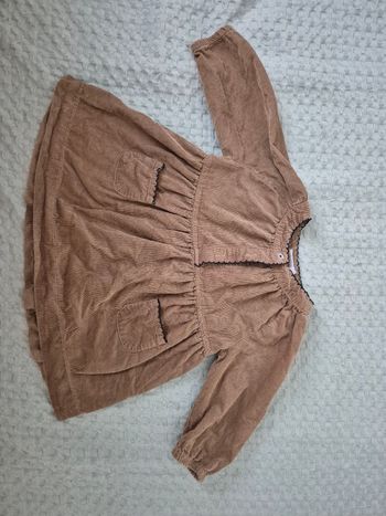 robe marron velours
