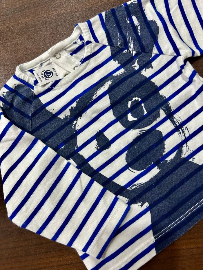 T-shirt manches longues petit bateau - photo numéro 4