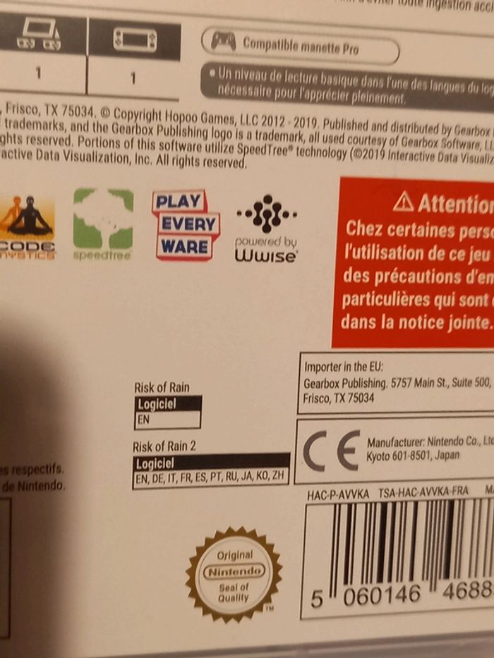 Switch risk of Rain 1 et 2 - photo numéro 5