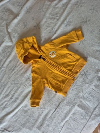 Veste zippé moutarde 3 mois kiabi