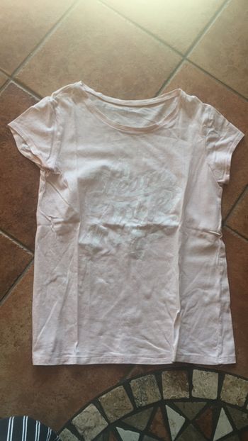 T-shirt kiabi 12 ans rose pâle bon état