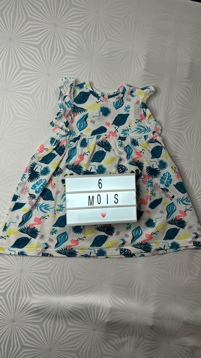 Robe débardeur 6 mois gémo neuve