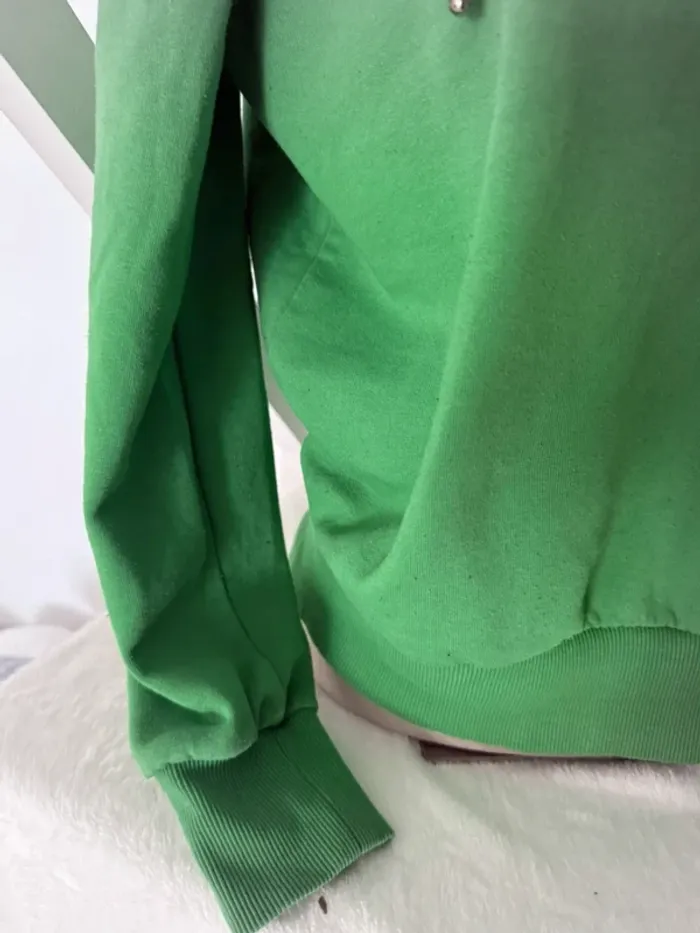 Sweat à capuche vert ONLY – Taille XS - photo numéro 3