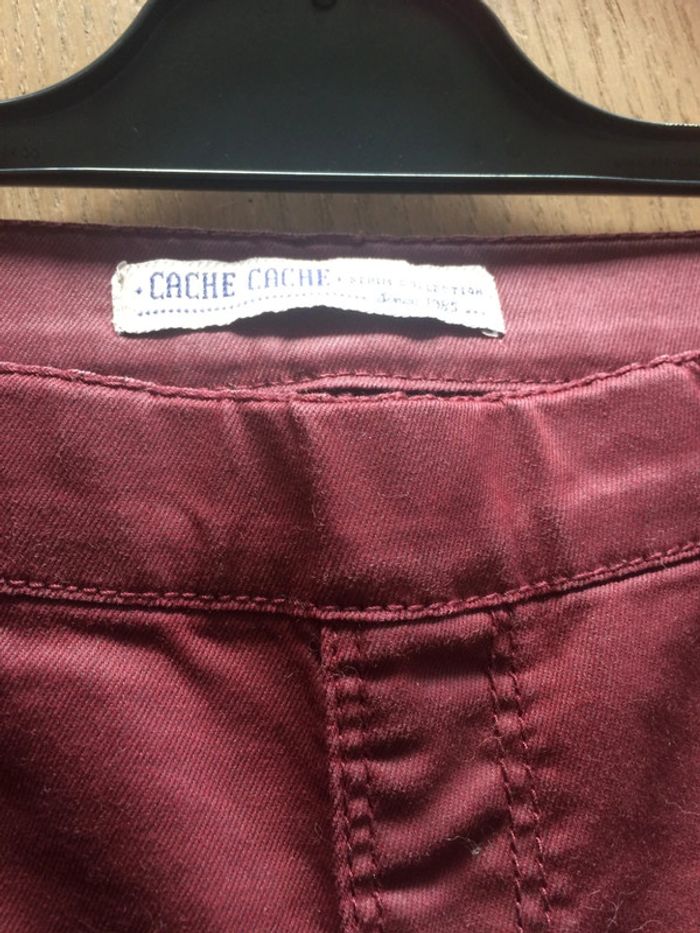 Legging bordeaux Cache Cache T.36 - photo numéro 2