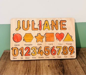 Puzzle prénom + chiffres