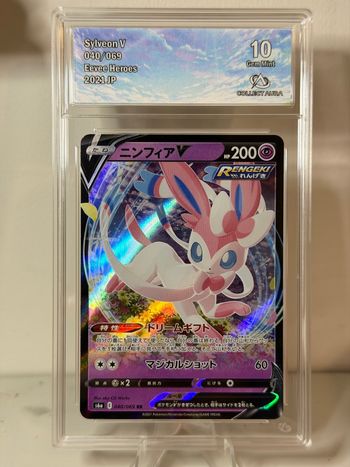 Carte gradée Pokémon Nymphali CA 10 collect aura