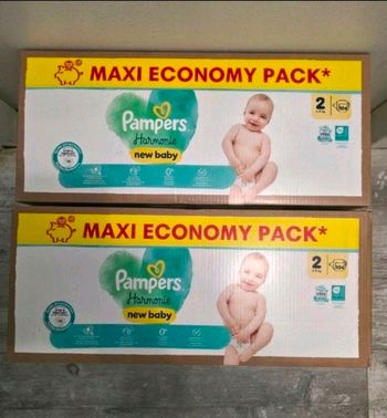 🍼 Pampers Harmonie – Taille 2 (4–8 kg) – Lot 2x108 couches – Neuf