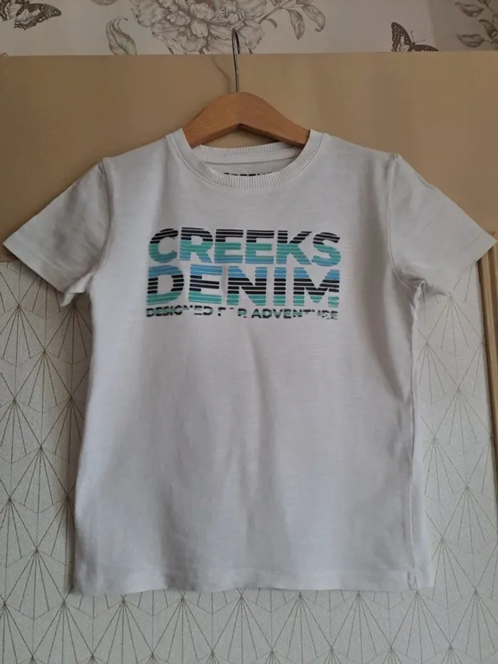 T-shirt garçon 6 ans creeks dessin craquelé prix mini