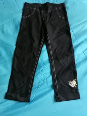 Leggins noir, court, fille
