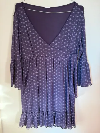 Haut violet manches longues