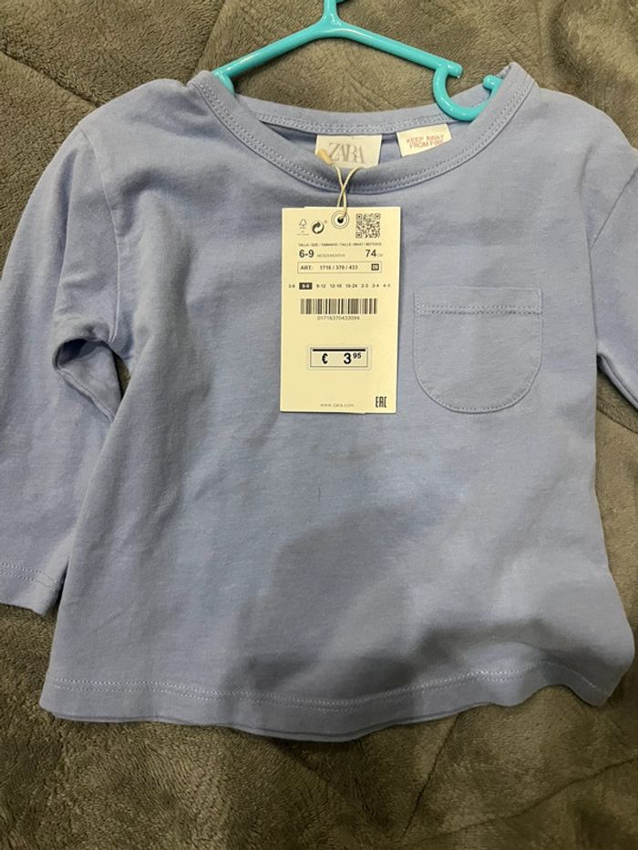 Pull manche longue Zara 6-9mois