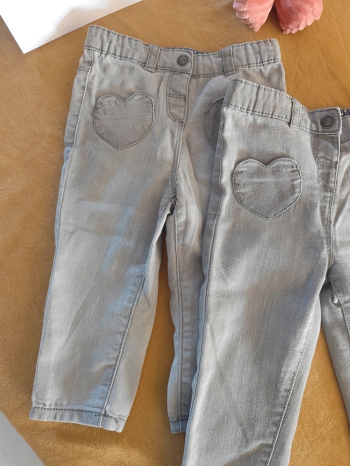 Lot de 2 jeans 18 mois - photo numéro 3