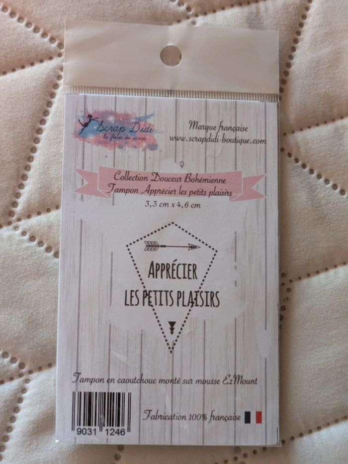 Tampon caoutchouc Scrap Didi Apprécier les petits plaisirs