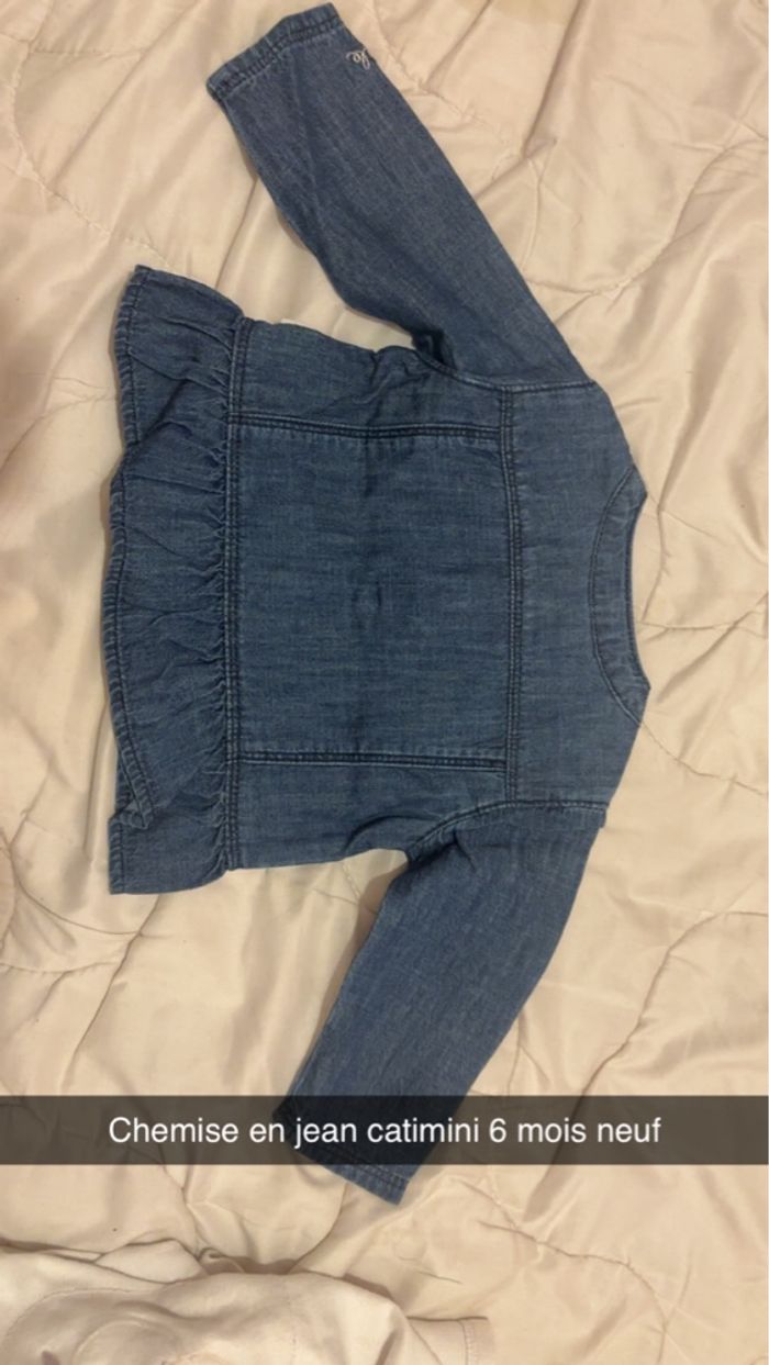 Chemise en jean catimini - photo numéro 3