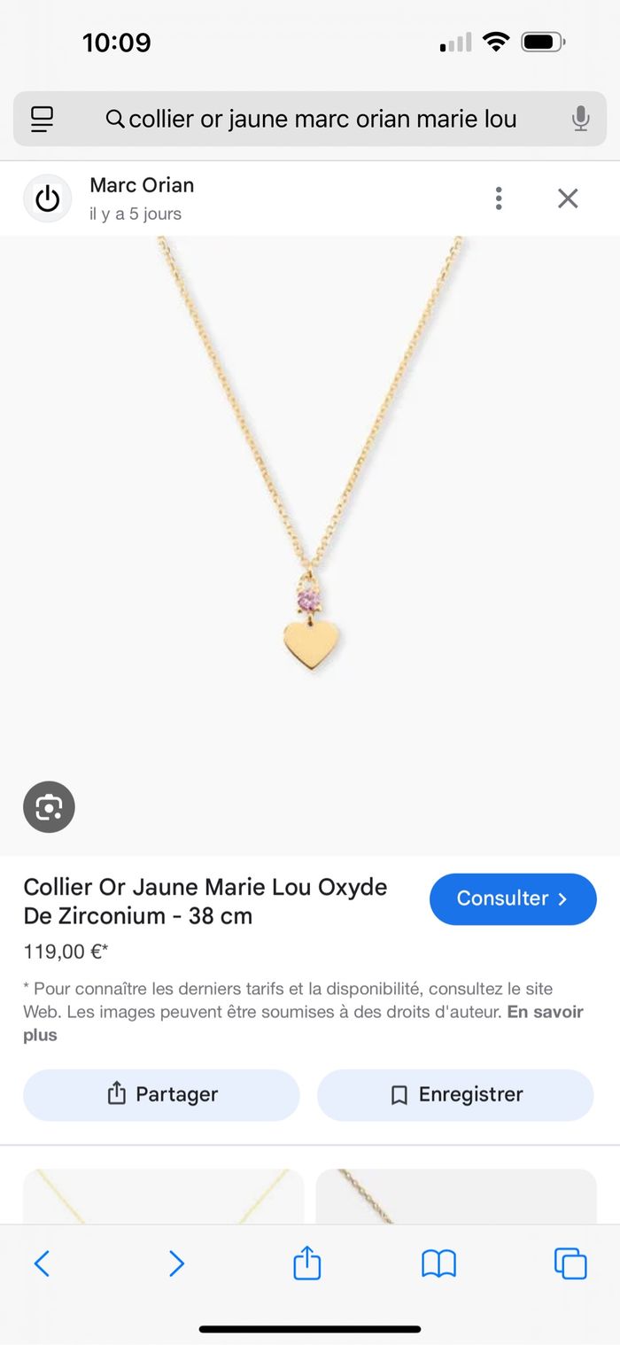 Collier en or jaune neuf - photo numéro 3