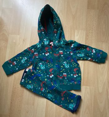 ensemble pantalon et veste motif dinosaures  garçon 6 mois