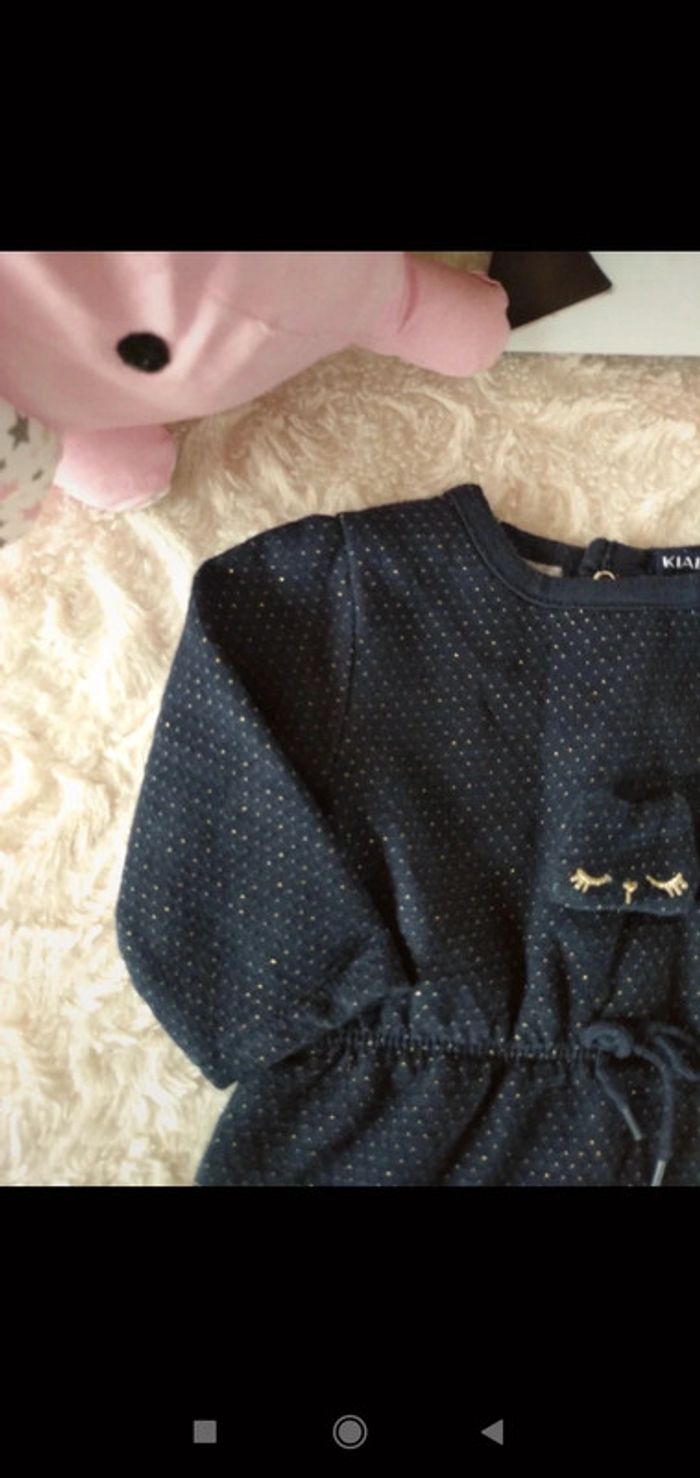 Robe manches longues Fille 3 mois Chat Kiabi - photo numéro 3