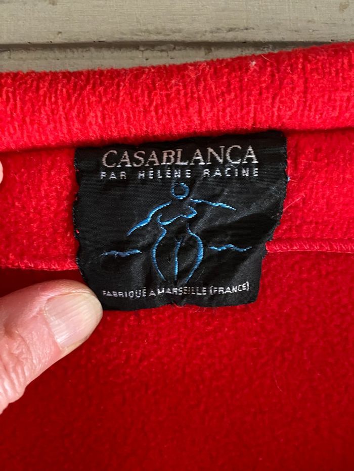 Veste vintage Casablanca par Hélène Racine rouge taille 36/38 fabrication française à Marseille - photo numéro 10