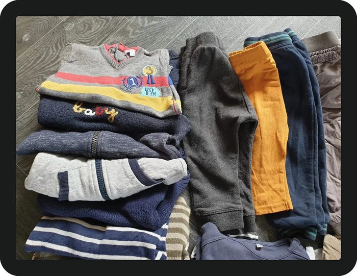 Lot de 34 vêtements hiver garçon 12 mois - photo numéro 5