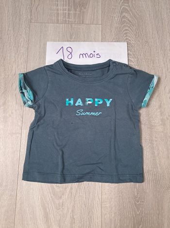 T-shirt manches courtes 18 mois