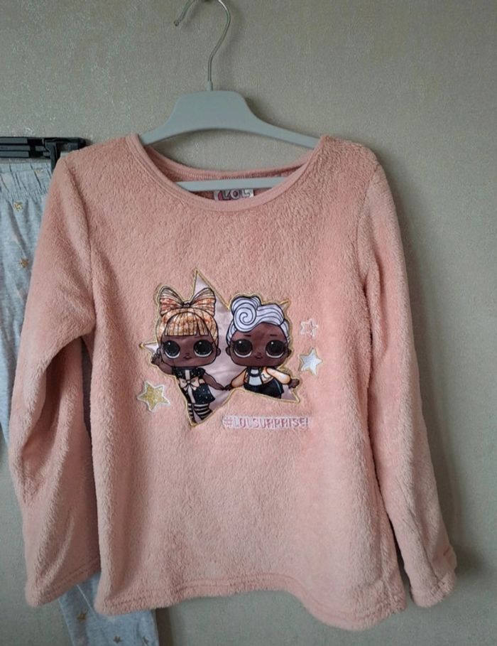 Joli pyjama fille 2 pièces en coton et pilou pilou taille 8 ans Lol surprise - photo numéro 2