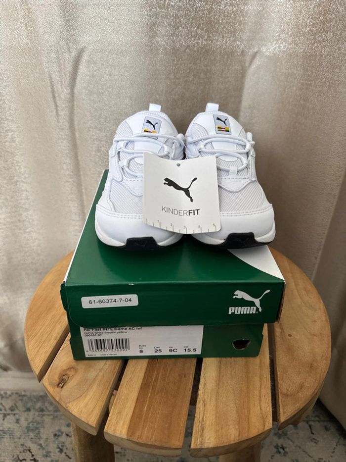 Baskets Puma bébé blanches neuves – Taille 25 - photo numéro 4