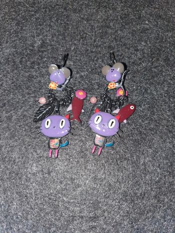 Boucles d'oreilles chat