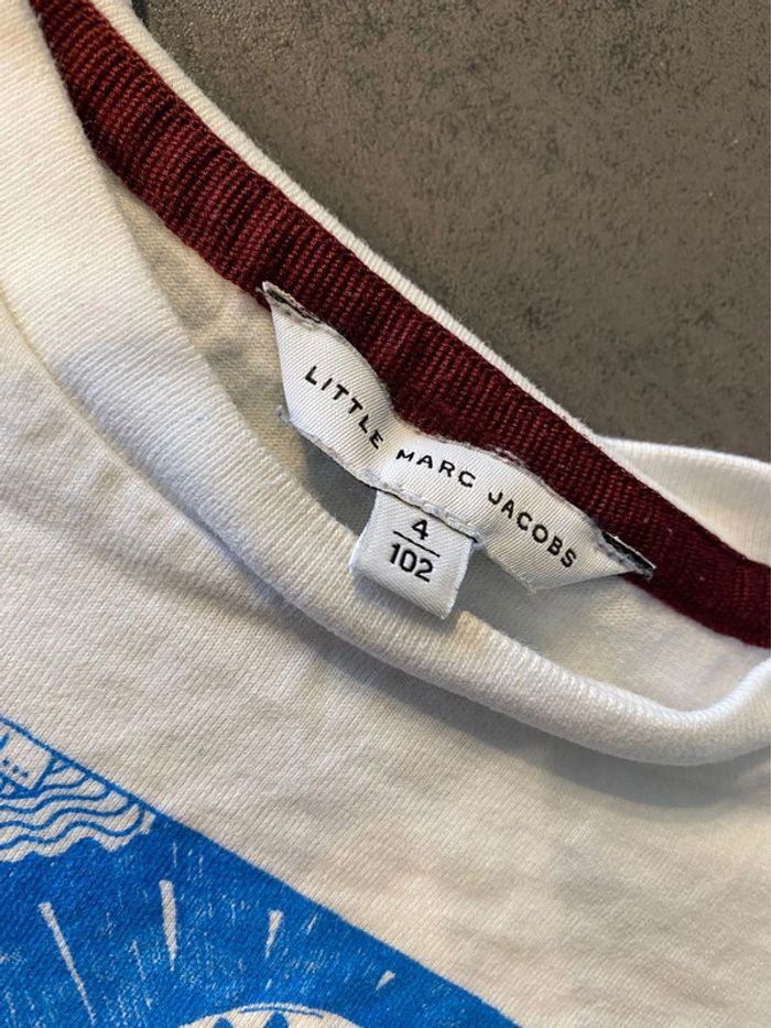 T-shirt manches longues blanc Little Marc Jacobs 4 ans/102 cm - photo numéro 3