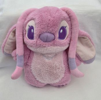 Doudou peluche semi plat Angel rose 28 cm - Disney
