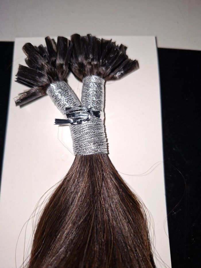 Extension de Cheveux kératine brun foncé 45cm - photo numéro 4