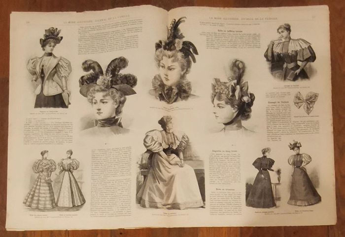 Journal la mode illustrée supplément 14 avril 1895 N°15 vintage - photo numéro 4