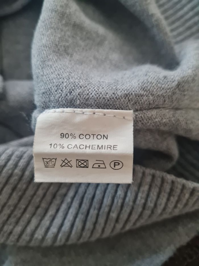 Pullover gris Devred taille M mélangé cachemire - photo numéro 3