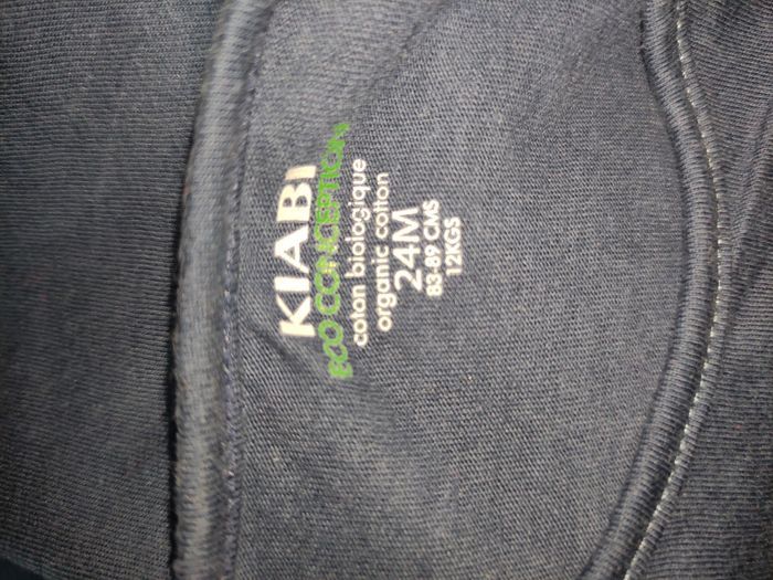 Tee shirt Kiabi taille 24 mois moi râleur jamais - photo numéro 3