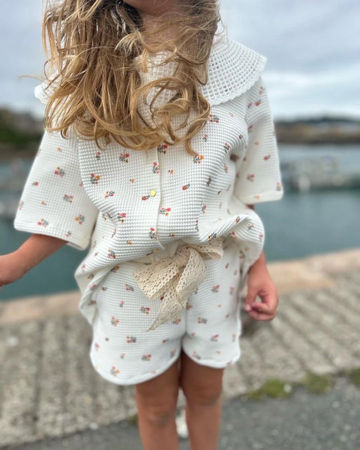 Ensemble créatrice blouse short et noeud 8 ans neuf - photo numéro 7