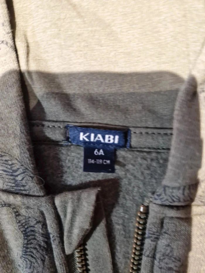 Gilet kaki tigre kiabi 6 ans mixte - photo numéro 4