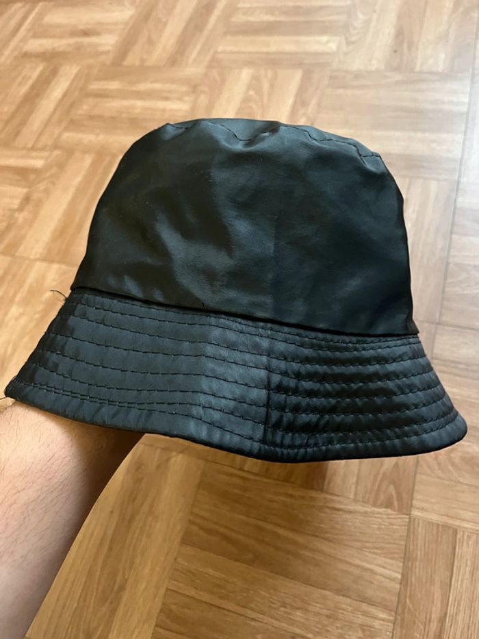 Chapeau bob noir réversible vintage
