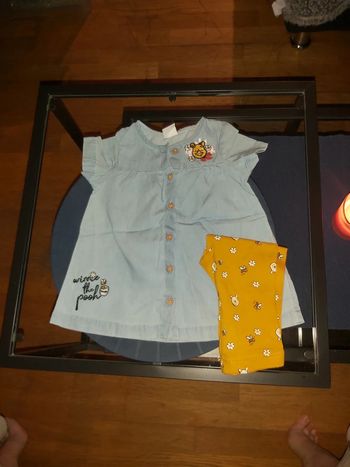 Ensemble disney winnie primark taille 6/9mois 74 cm